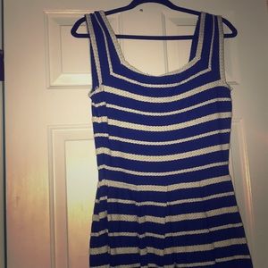 Blue and Cream Dress